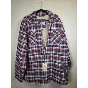 Legendary Whitetails Men's, Buckeye Plaid Shacket, XX-Large Tall